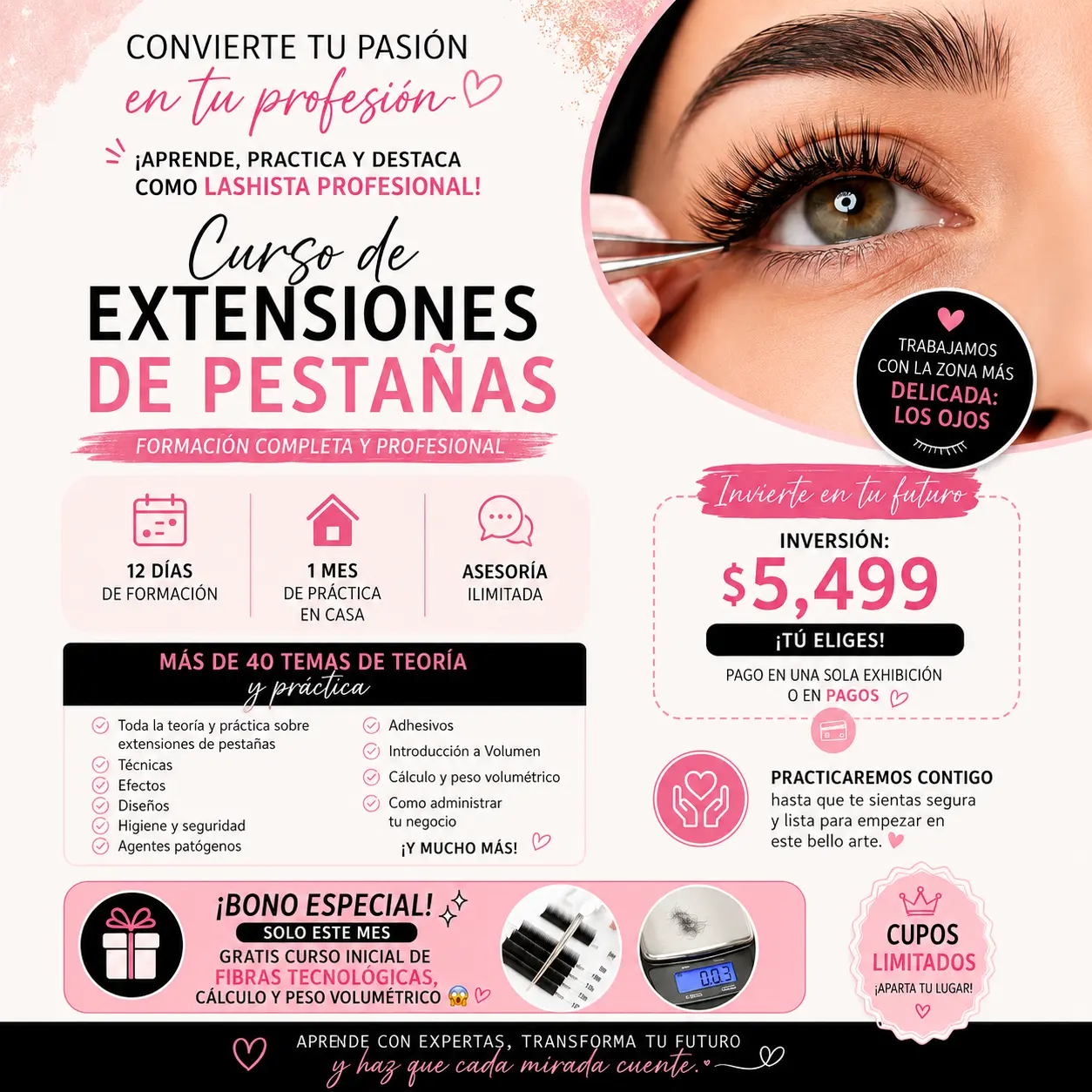 Imagen del evento: Extensiones de Pestañas